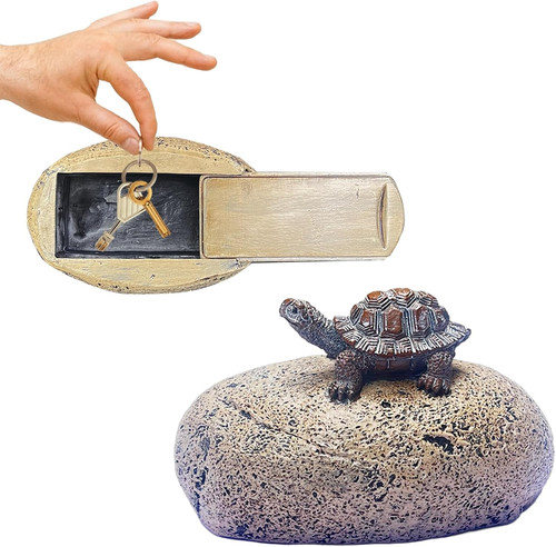 Hide key outside - fake, rock